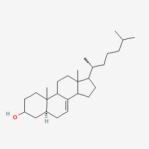 molecular formula C27H46O B11993543 3beta-Hydroxy-5alpha,7-cholestene 