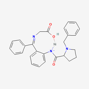 molecular formula C27H26N3NiO3- B11993641 (R)-2-[O-[(N-Benzylprolyl)amino]phenyl]benzylideneamino-acetato(2-)-N,N',N''-nickel(II) 