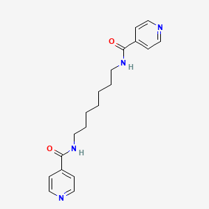 molecular formula C19H24N4O2 B11993655 N-[7-(Isonicotinoylamino)heptyl]isonicotinamide 