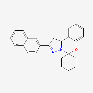 2-(Naphthalen-2-yl)-1,10b-dihydrospiro[benzo[e]pyrazolo[1,5-c][1,3]oxazine-5,1'-cyclohexane]