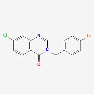 3-(4-Bromobenzyl)-7-chloro-4(3H)-quinazolinone