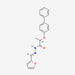 2-([1,1'-Biphenyl]-4-yloxy)-N'-(furan-2-ylmethylene)propanehydrazide