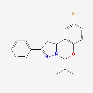 9-Bromo-5-isopropyl-2-phenyl-1,10b-dihydropyrazolo[1,5-c][1,3]benzoxazine