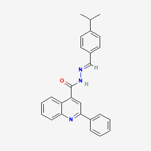 N'-[(E)-(4-isopropylphenyl)methylidene]-2-phenyl-4-quinolinecarbohydrazide