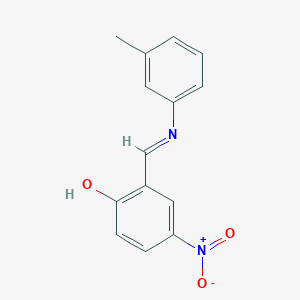 2-{(E)-[(3-methylphenyl)imino]methyl}-4-nitrophenol