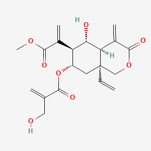 molecular formula C20H24O8 B1199425 Vernodalol CAS No. 65388-17-2