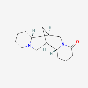 molecular formula C15H24N2O B1199429 (1R,2R,9S,10S)-7,15-diazatetracyclo[7.7.1.02,7.010,15]heptadecan-6-one 