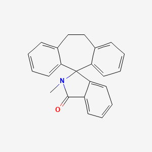 10,11-Dihydro-2'-methylspiro(5H-dibenzo(a,d)cycloheptene-5,1'-(1H)isoindole)-3'(2'H)-one