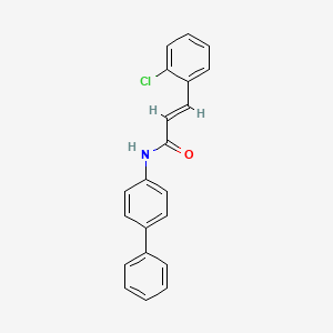 (2E)-N-(biphenyl-4-yl)-3-(2-chlorophenyl)prop-2-enamide