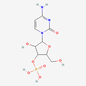 2(1H)-Pyrimidinone, 4-amino-1-(3-O-phosphono-beta-D-arabinofuranosyl)-