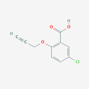 molecular formula C10H7ClO3 B11994414 5-Chloro-2-[(prop-2-yn-1-yl)oxy]benzoic acid CAS No. 62176-24-3