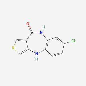 molecular formula C11H7ClN2OS B1199442 7-Chloro-5,10-dihydrothieno[3,4-b][1,5]benzodiazepin-4-one 