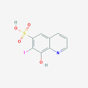 molecular formula C9H6INO4S B11994520 8-Hydroxy-7-iodoquinoline-6-sulfonic acid CAS No. 292644-23-6