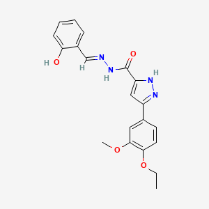 3-(4-Ethoxy-3-methoxyphenyl)-N'-(2-HO-benzylidene)-1H-pyrazole-5-carbohydrazide