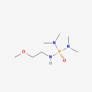 B1199458 Phosphoric triamide, N''-(2-methoxyethyl)-N,N,N',N'-tetramethyl- CAS No. 7326-30-9