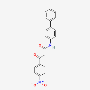 N-(biphenyl-4-yl)-3-(4-nitrophenyl)-3-oxopropanamide