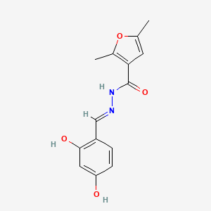 N'-[(E)-(2,4-dihydroxyphenyl)methylidene]-2,5-dimethylfuran-3-carbohydrazide