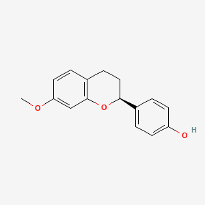 molecular formula C16H16O3 B1199469 4'-羟基-7-甲氧基黄烷 CAS No. 27348-54-5