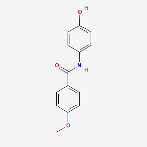 molecular formula C14H13NO3 B11994725 N-(4-hydroxyphenyl)-4-methoxybenzamide CAS No. 23600-48-8