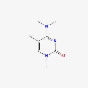 B1199484 2(1H)-Pyrimidinone, 4-(dimethylamino)-1,5-dimethyl- CAS No. 34171-45-4
