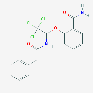 2-(2,2,2-Trichloro-1-((phenylacetyl)amino)ethoxy)benzamide