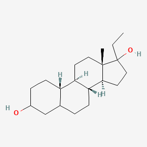 molecular formula C20H34O2 B1199497 19-Norpregnane-3,17-diol 