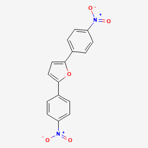 molecular formula C16H10N2O5 B11994982 2,5-Bis-(4-nitro-phenyl)-furan 