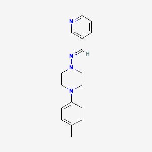 4-(4-methylphenyl)-N-[(E)-3-pyridinylmethylidene]-1-piperazinamine