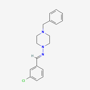 (4-Benzyl-piperazin-1-yl)-(3-chloro-benzylidene)-amine