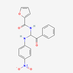 N-[1-(4-nitroanilino)-2-oxo-2-phenylethyl]-2-furamide