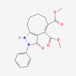 3-HO-2-PH-6,7,8,9-4H-2H-Cyclooctapyrazole-4,5-dicarboxylic acid dimethyl ester