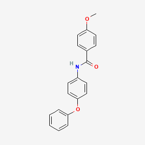 molecular formula C20H17NO3 B11995174 4-methoxy-N-(4-phenoxyphenyl)benzamide 