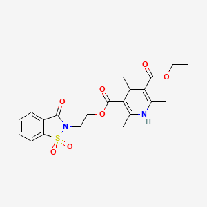 molecular formula C21H24N2O7S B1199520 Trombodipine CAS No. 113658-85-8