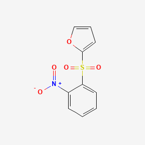 molecular formula C10H7NO5S B11995204 2-((2-Nitrophenyl)sulfonyl)furan CAS No. 69512-84-1