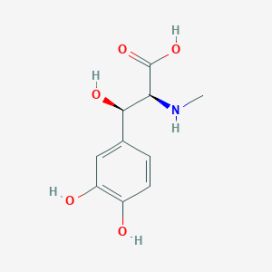 molecular formula C10H13NO5 B1199524 (betaR)-beta,3-dihydroxy-N-methyl-L-tyrosine CAS No. 92843-37-3