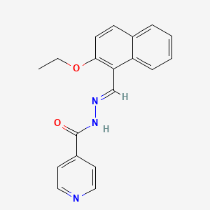 N'-[(E)-(2-ethoxynaphthalen-1-yl)methylidene]pyridine-4-carbohydrazide