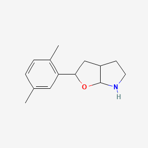 B1199532 2H-Furo(2,3-b)pyrrole, 2-(2,5-dimethylphenyl)hexahydro- CAS No. 92473-68-2