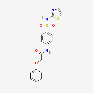 Acetamide, 2-(4-chlorophenoxy)-N-(4-((2-thiazolylamino)sulfonyl)phenyl)-