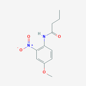 molecular formula C11H14N2O4 B11995359 N-(4-methoxy-2-nitrophenyl)butanamide CAS No. 301228-36-4