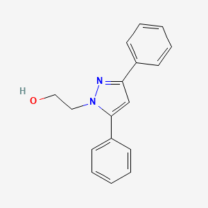 molecular formula C17H16N2O B1199539 2-(3,5-diphenyl-1H-pyrazol-1-yl)ethan-1-ol CAS No. 67000-27-5