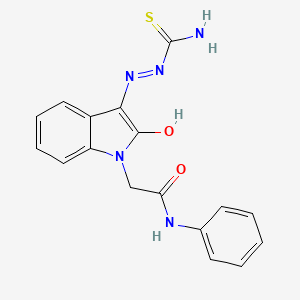 2-{3-[(carbamothioylamino)imino]-2-oxo-2,3-dihydro-1H-indol-1-yl}-N-phenylacetamide