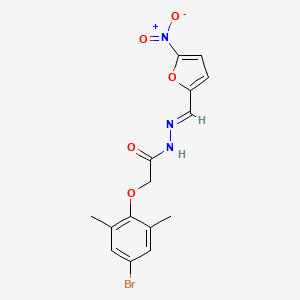 2-(4-bromo-2,6-dimethylphenoxy)-N'-[(E)-(5-nitrofuran-2-yl)methylidene]acetohydrazide