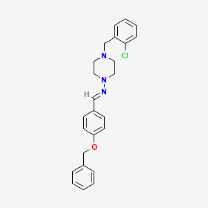 (4-Benzyloxy-benzylidene)-(4-(2-chloro-benzyl)-piperazin-1-YL)-amine