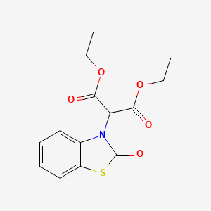 Propanedioic acid, (2-oxo-3(2H)-benzothiazolyl)-, diethyl ester