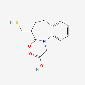 B1199559 1-(Carboxymethyl)-3-(mercaptomethyl)-2,3,4,5-tetrahydro-1H-1-benzazepin-2-one CAS No. 89177-61-7