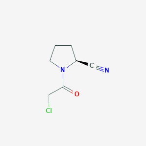 molecular formula C7H9ClN2O B119956 (S)-1-(2-Chloroacetyl)pyrrolidine-2-carbonitrile CAS No. 207557-35-5