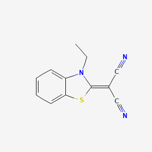 2-(3-Ethyl-1,3-benzothiazol-2-ylidene)propanedinitrile