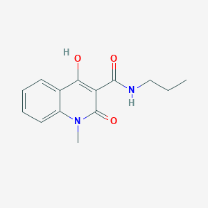 4-hydroxy-1-methyl-2-oxo-N-propyl-1,2-dihydroquinoline-3-carboxamide