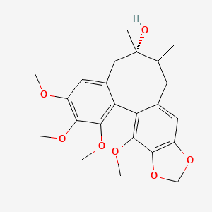 (9S)-3,4,5,19-tetramethoxy-9,10-dimethyl-15,17-dioxatetracyclo[10.7.0.02,7.014,18]nonadeca-1(19),2,4,6,12,14(18)-hexaen-9-ol