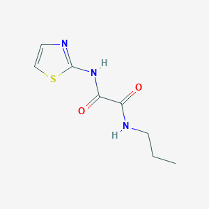 molecular formula C8H11N3O2S B11995923 N-propyl-N'-(1,3-thiazol-2-yl)ethanediamide 